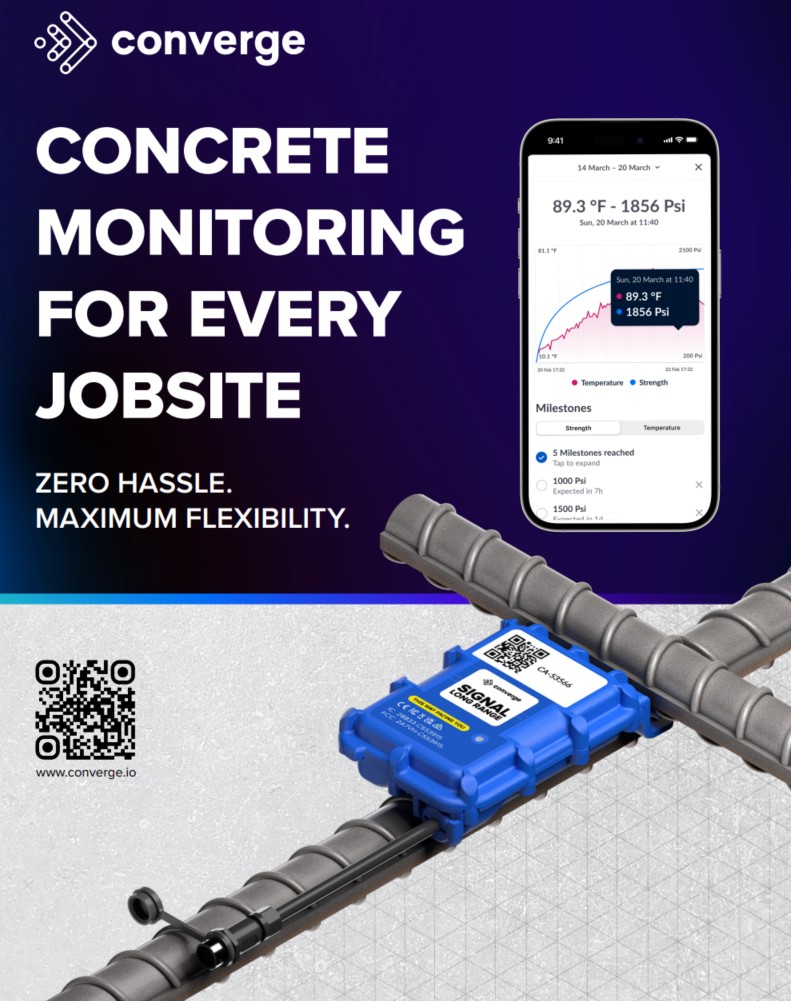 Betonin lämpö Monitorianturit